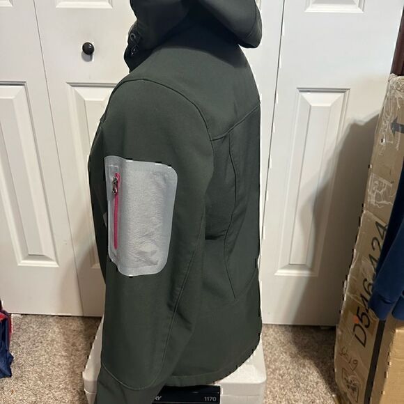 Eddie Bauer Womens Small Hooded Lined Softshell Jacket - Picture 2 of 5